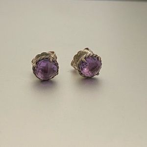 David Yurman purple earrings